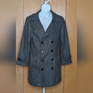 Self-Portrait Gray Lightweight Pea-coat XXL NWT
